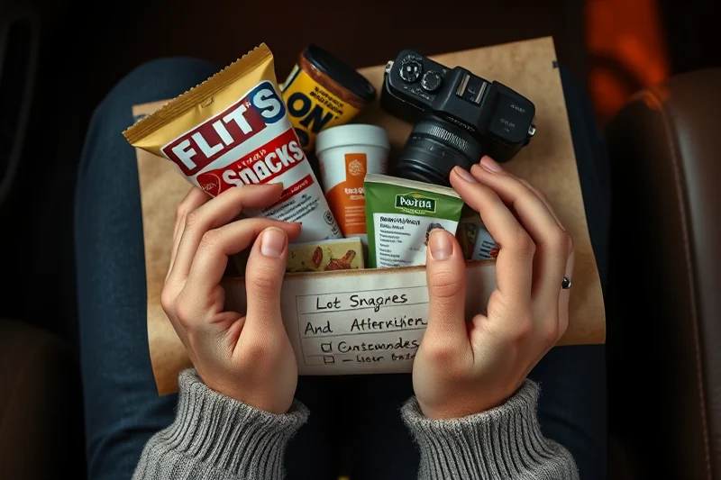 car-trip activities food checklist — Car-trip Activities Food Checklist (the finished result)