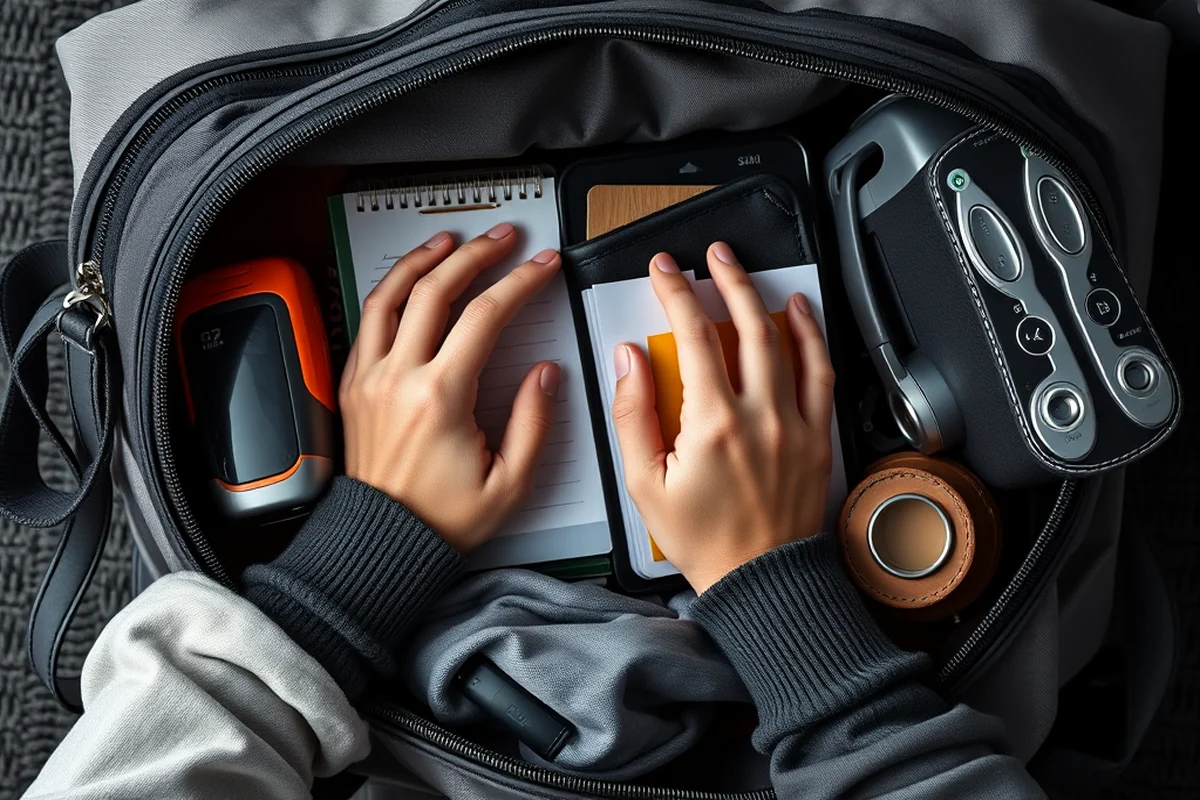 car trip activities food stops checklist — Car Trip Activities Food Stops Checklist (the finished result)