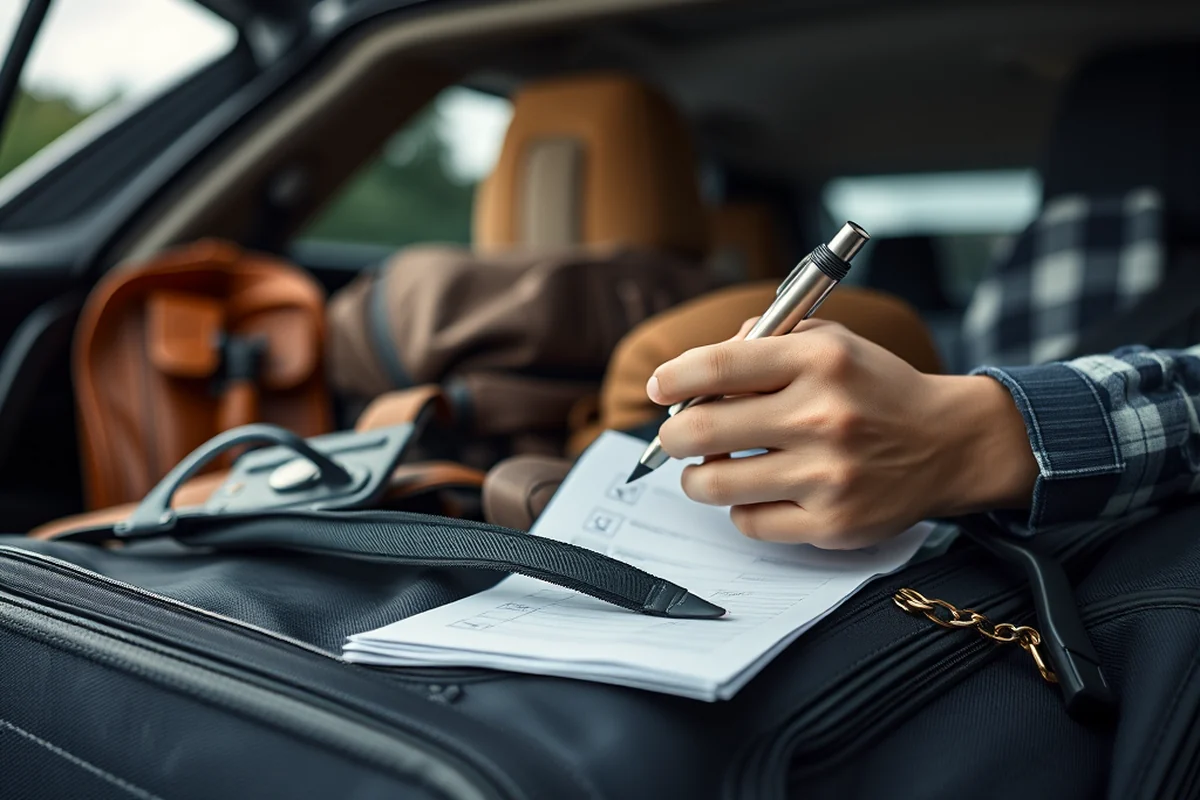 car-trip activities with checklist — Car-trip Activities With Checklist (step by step)