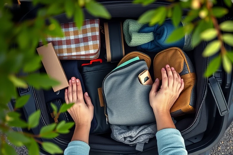 quick car trip activities packing gear — Quick Car Trip Activities Packing Gear (the finished result)