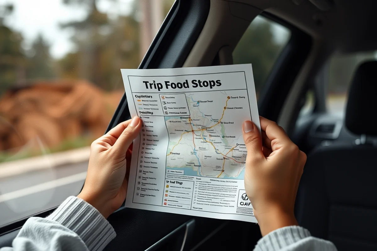 car trip activities food stops printable — Car Trip Activities Food Stops Printable (step by step)